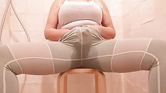Peeing through my yoga pants after I orgasm