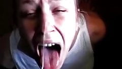 Begs for cum and orgasms from a facial