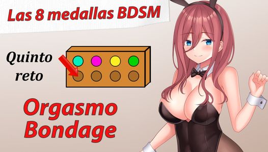 Spanish Rol JOI Aventura Hentai – 5 medalla BDSM, Orgasmo bondage.
