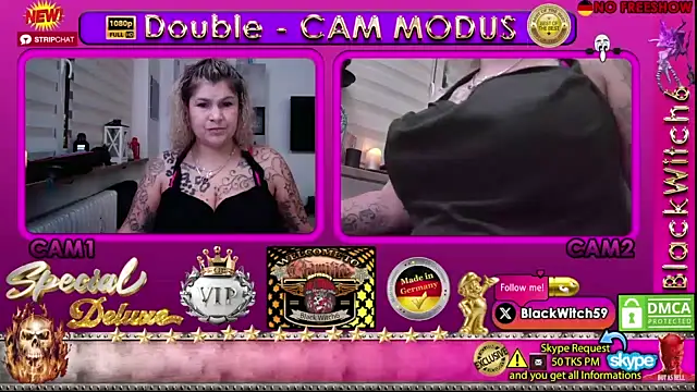 BlackWitch6 naked in live sex video chat